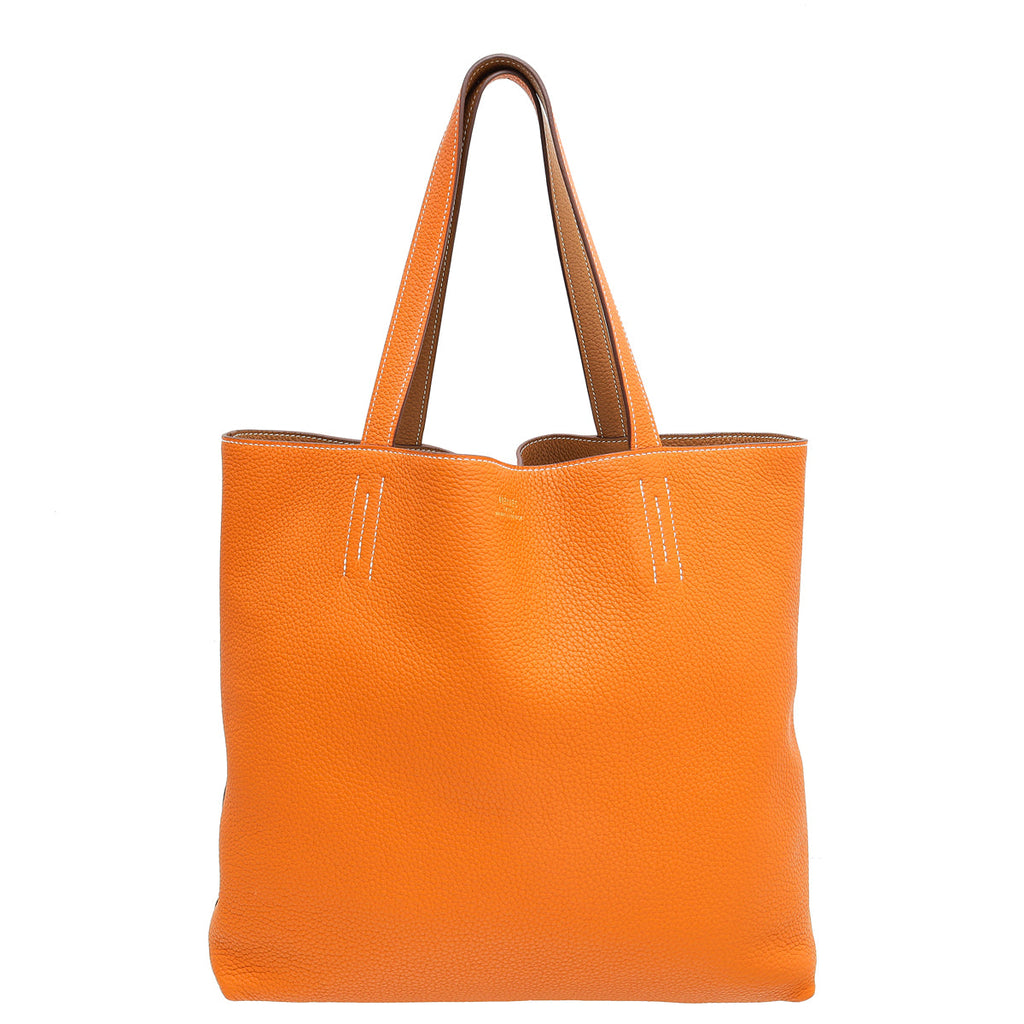 Hermes Bicolor Reversible Double Sens 35 Tote Bag