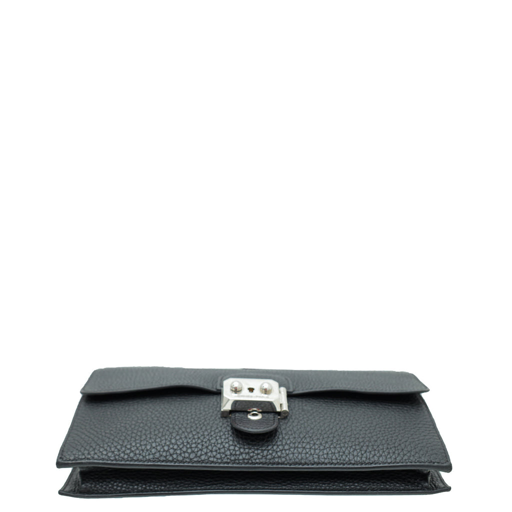 Hermes Noir Jet Pochette Clutch