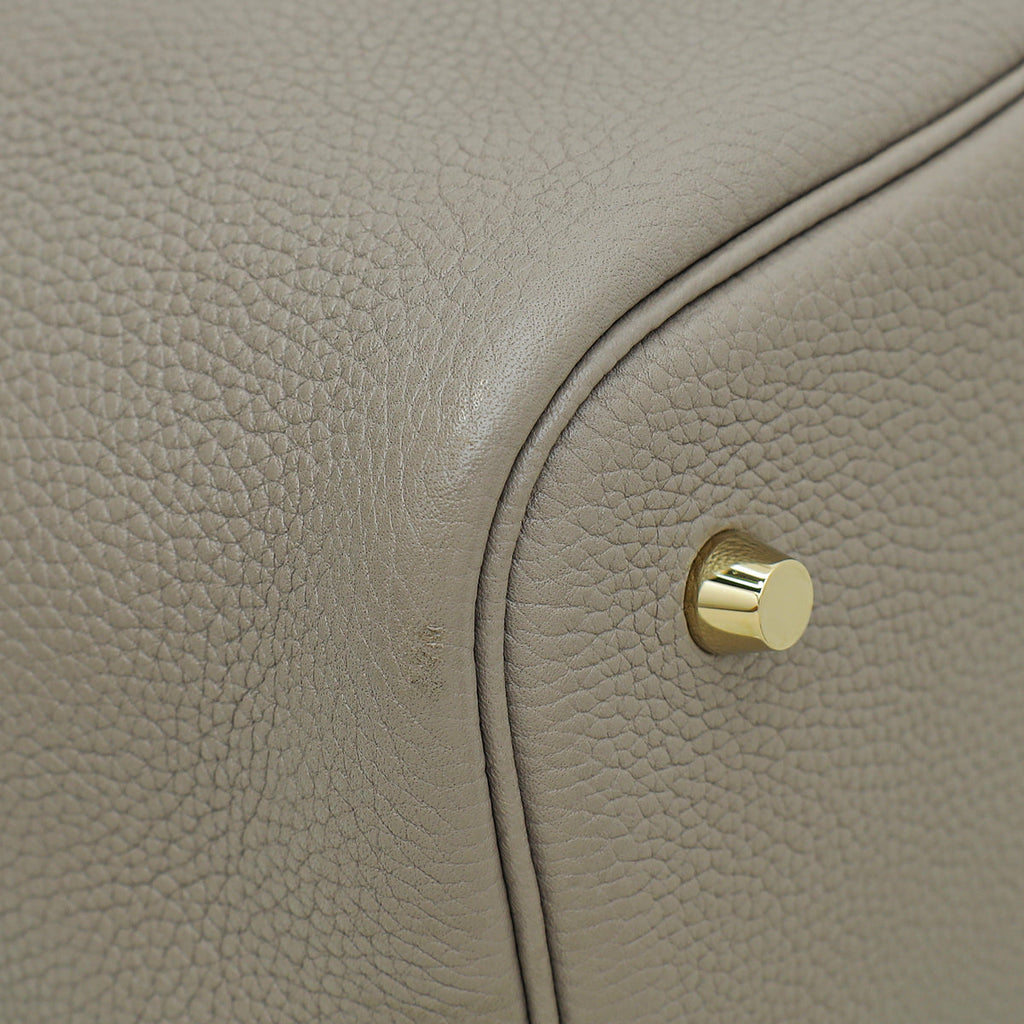 Hermes Etoupe Picotin Lock 22 Bag