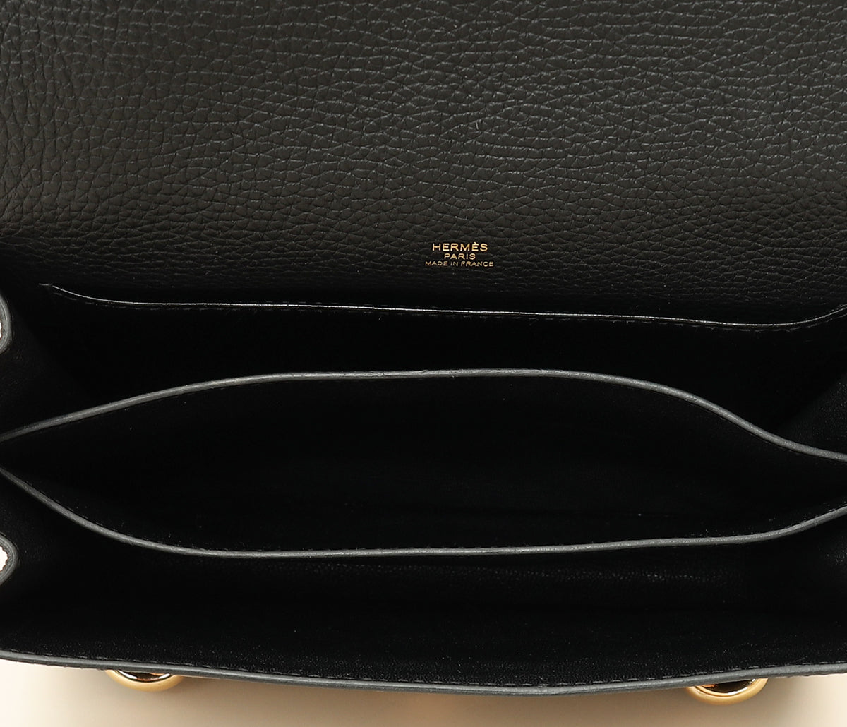Hermes Noir Roulis 23 Bag
