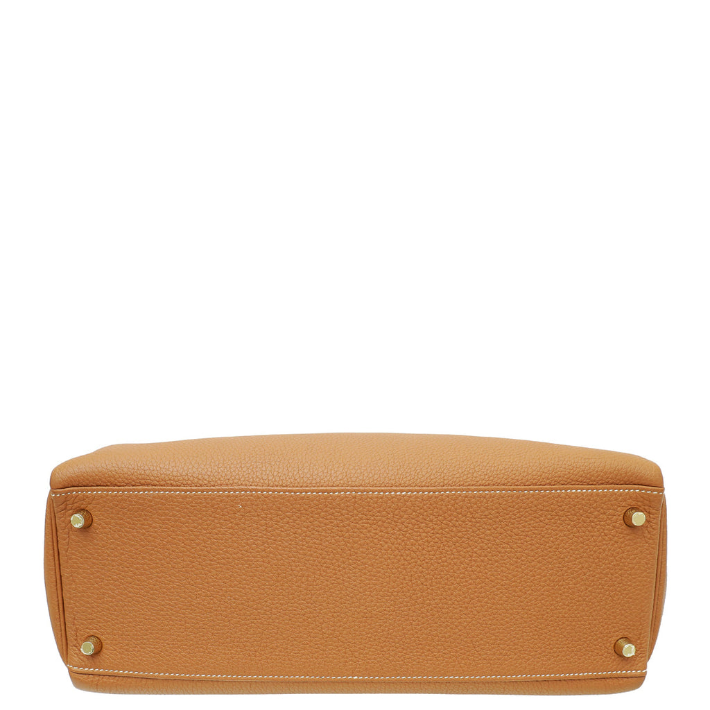 Hermes Gold Retourne Kelly 35 Bag