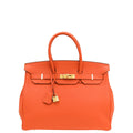Hermes Poppy Birkin 35 Bag