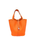 Hermes Orange Minium Picotin Lock 22 Bag