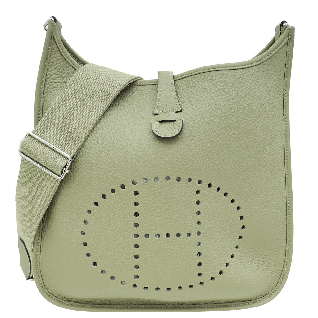 Hermes Vert Criquet Evelyne III PM Bag