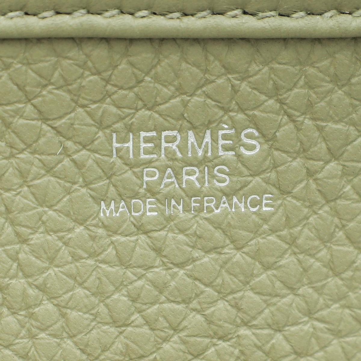 Hermes Vert Criquet Evelyne III PM Bag