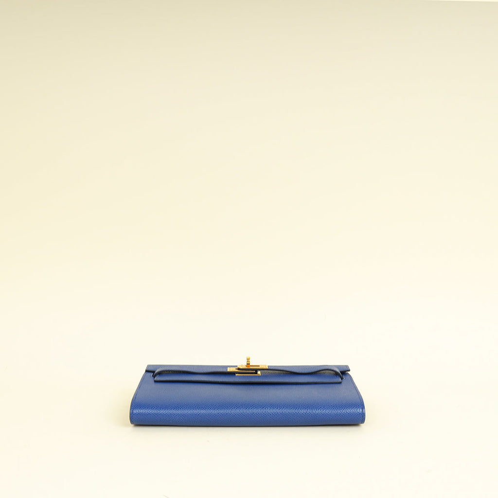 Hermes Bleu Royal Kelly To Go Wallet