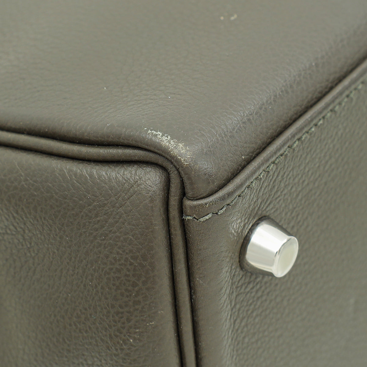 Hermes Vert De Gris Retourne Kelly 28 Bag W/ Twilly