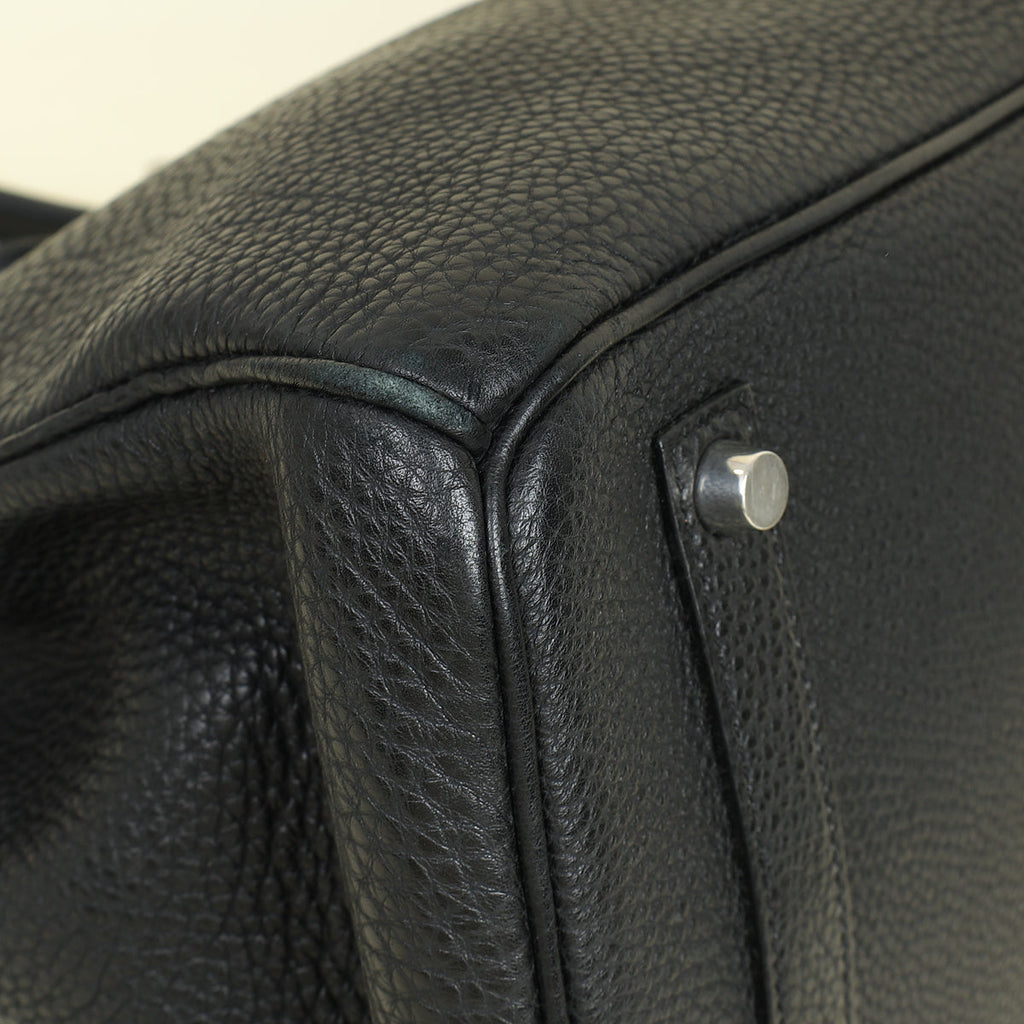 Hermes Noir Retourne Birkin 35 Bag