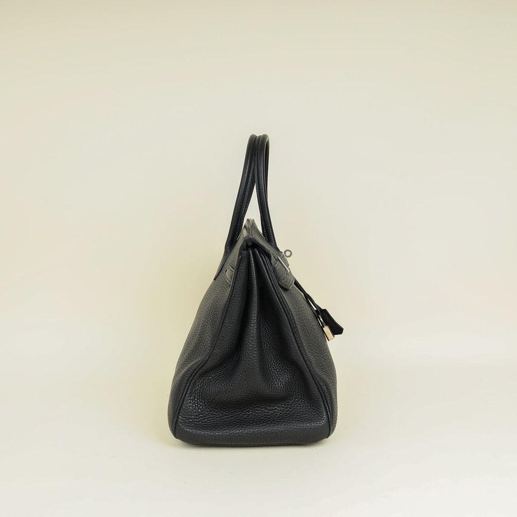 Hermes Noir Retourne Birkin 35 Bag