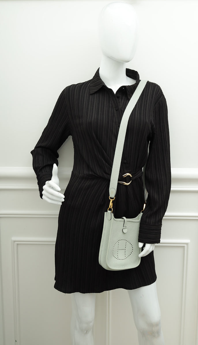 Hermes Gris Neve Evelyne TPM 16 Bag