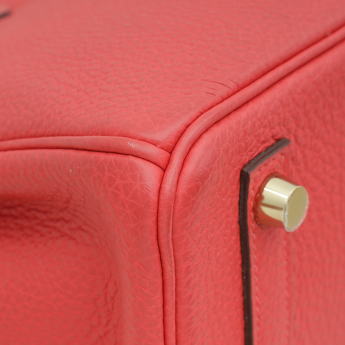 Hermes Rouge Pivoine Birkin 25 Bag