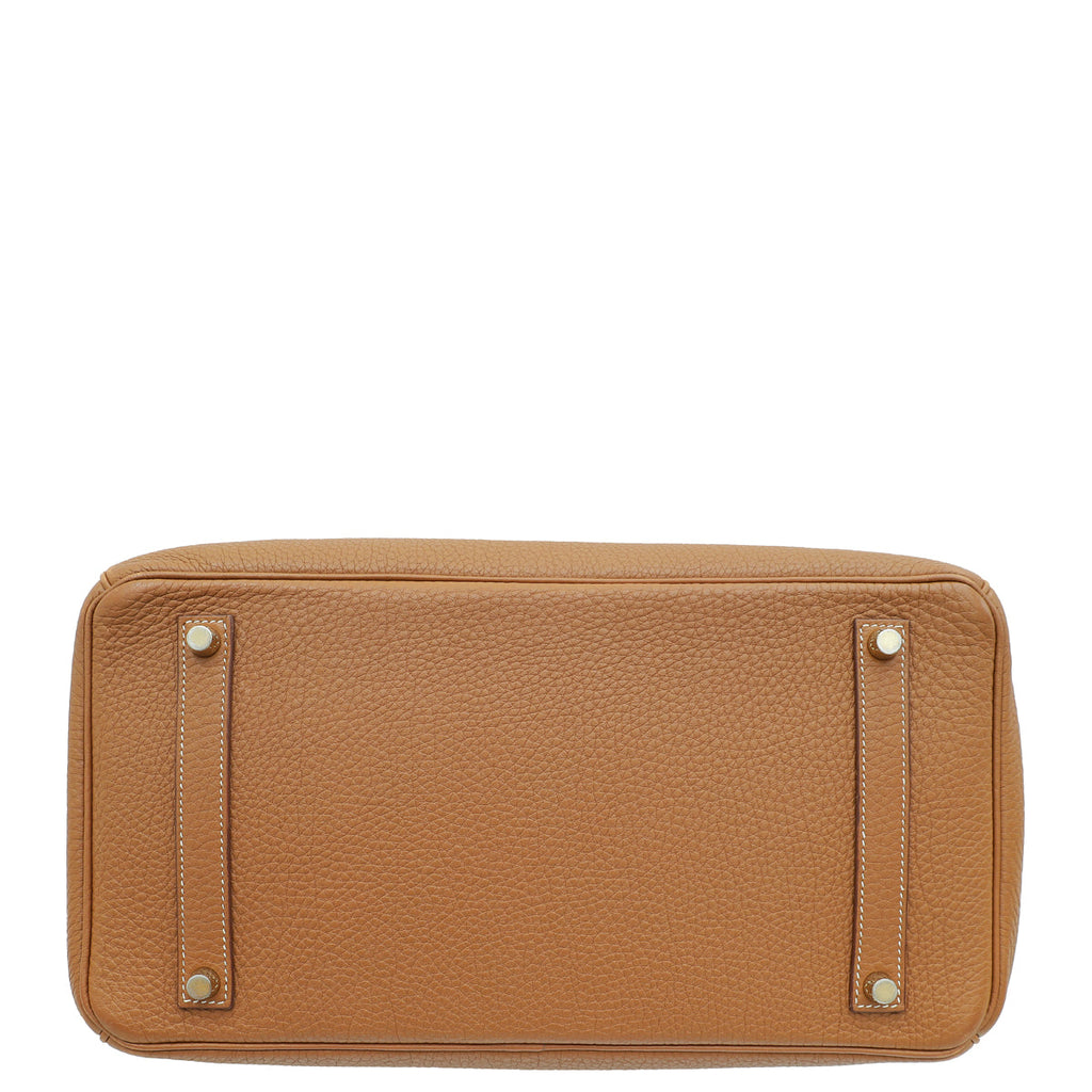 Hermes Gold Retourne Birkin 35 Bag