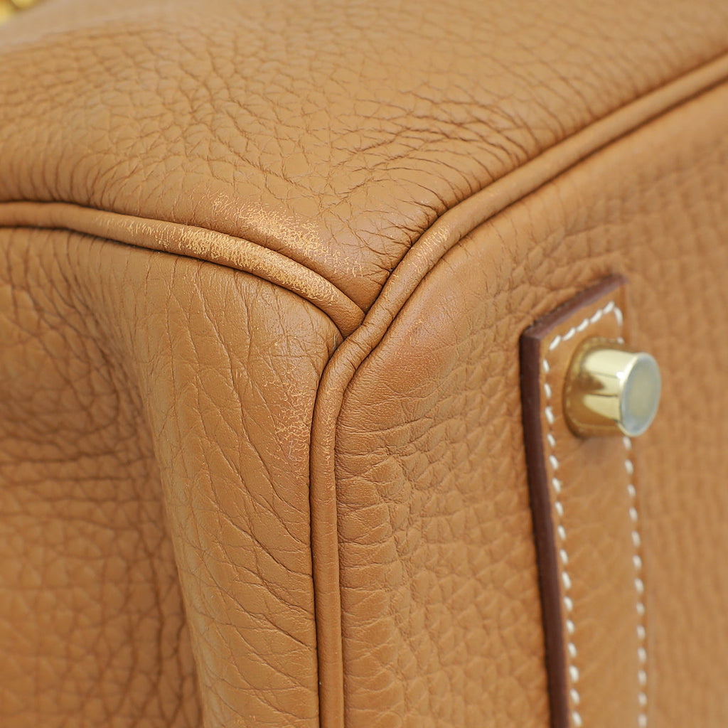 Hermes Gold Retourne Birkin 35 Bag