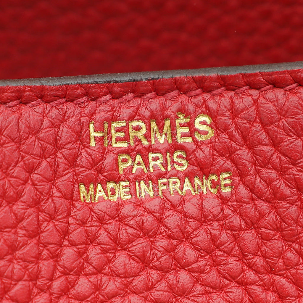 Hermes Geranium Retourne Birkin 35 Bag