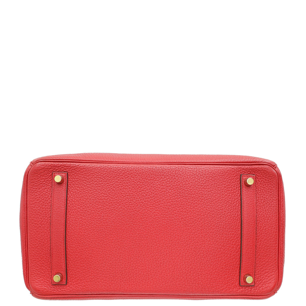 Hermes Geranium Retourne Birkin 35 Bag