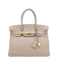 Hermes Glycine Retourne Birkin 30 Bag
