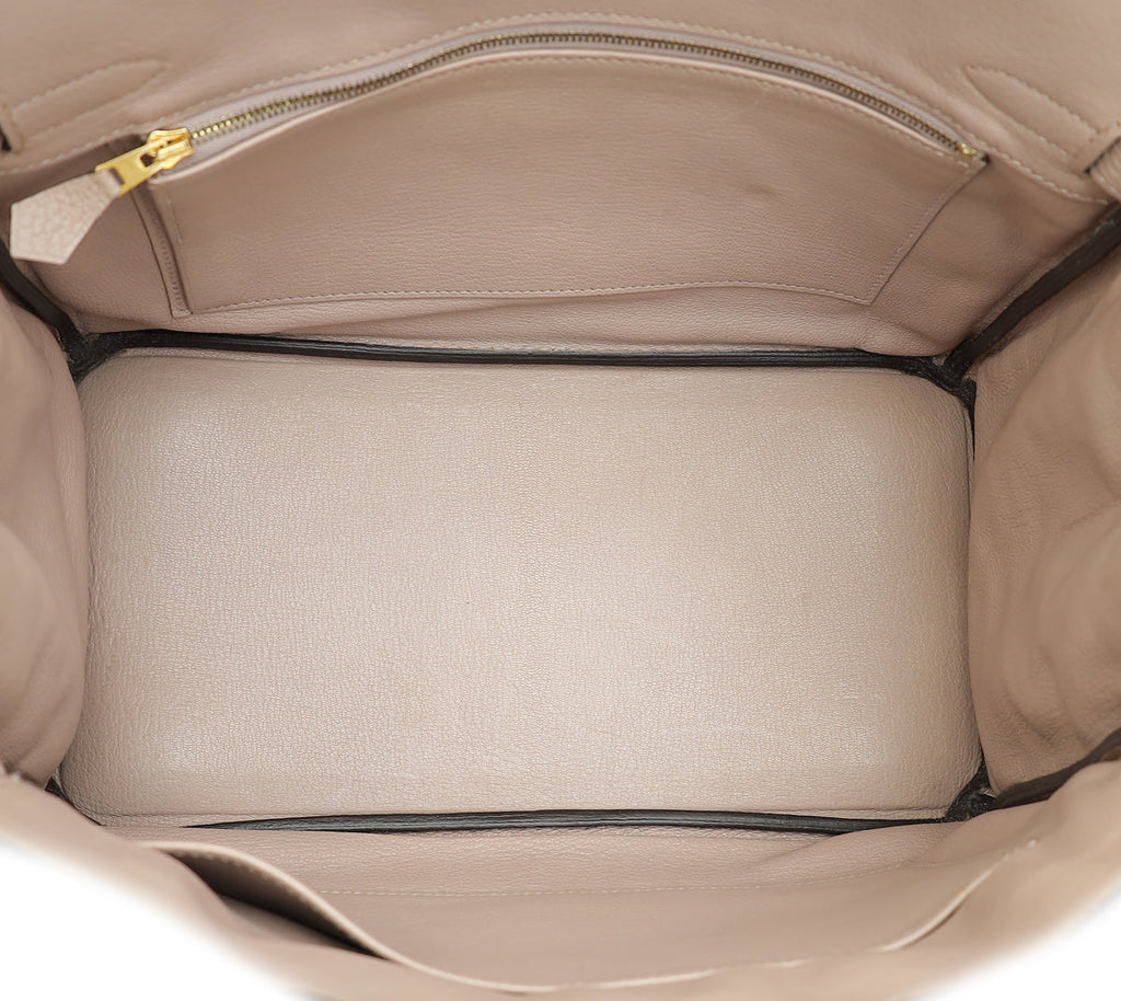 Hermes Glycine Retourne Birkin 30 Bag