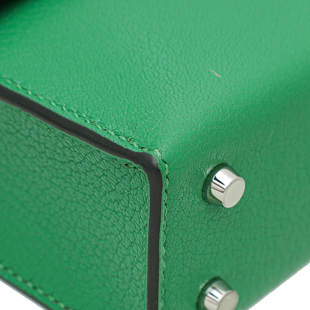 Hermes Menthe Verrou Chaine Verso Mini Chevre Mysore Bag