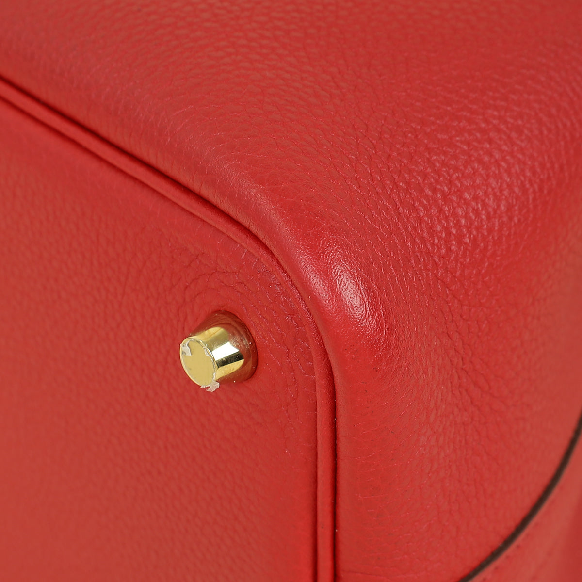 Hermes Rouge Piment Picotin Lock 18 Bag