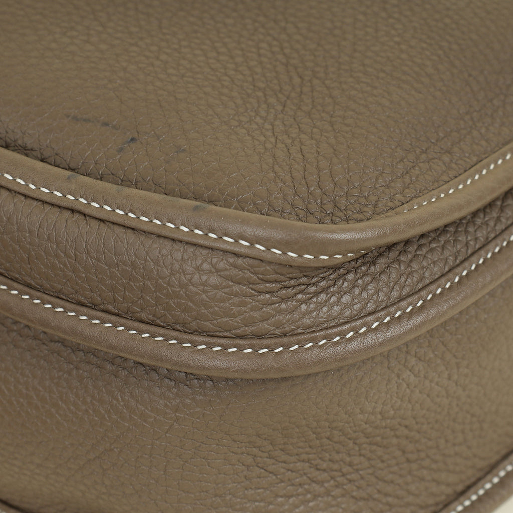 Hermes Etoupe Evelyne III GM Bag