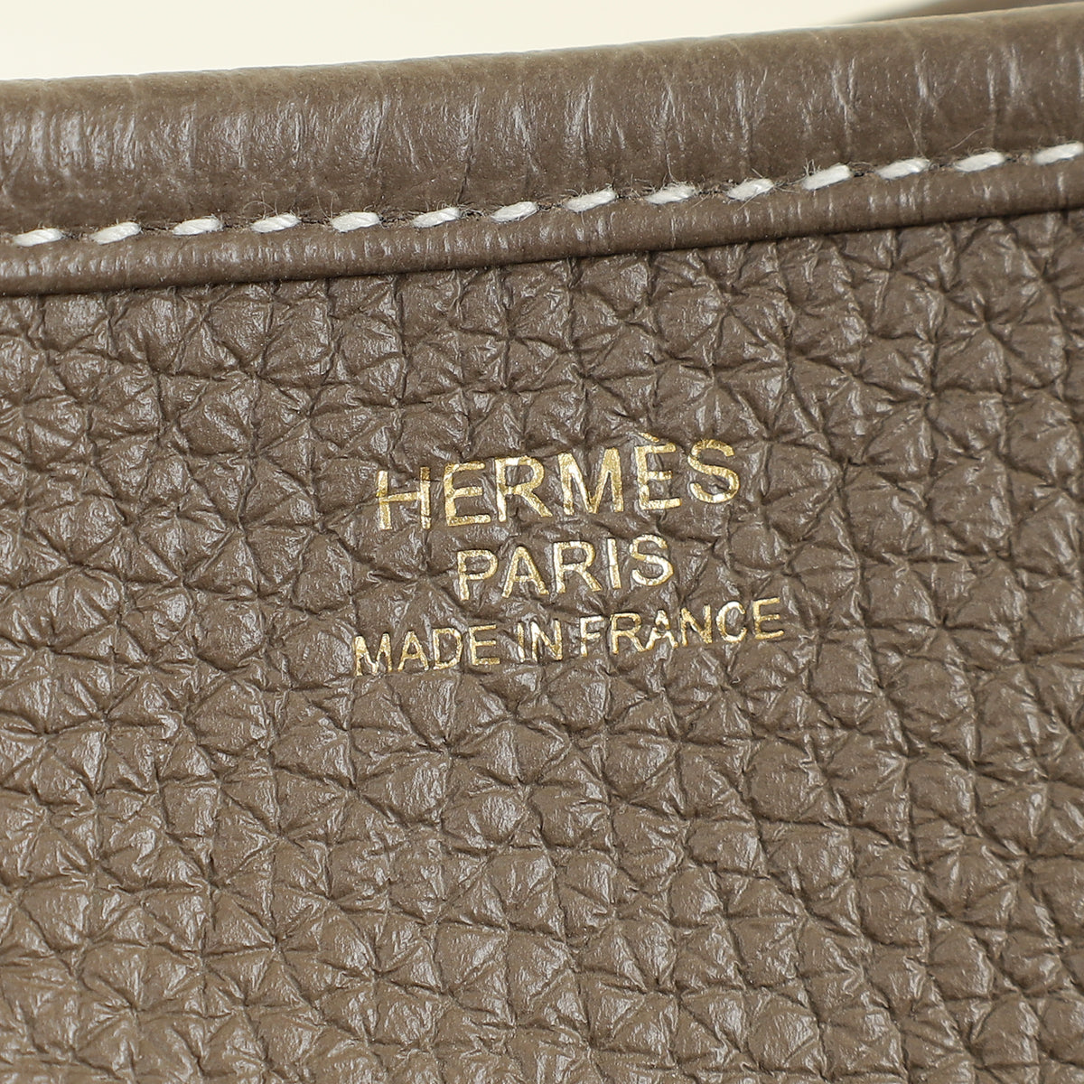 Hermes Etoupe Evelyne III GM Bag