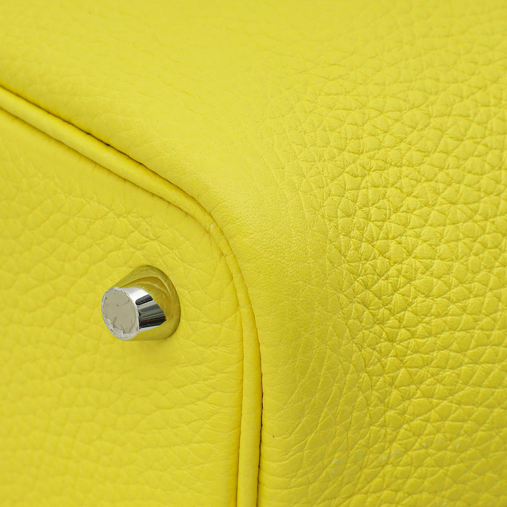 Hermes Lime Picotin Lock 18 Bag