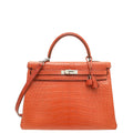 Hermes Sanguine Matte Alligator Kelly 35 Bag