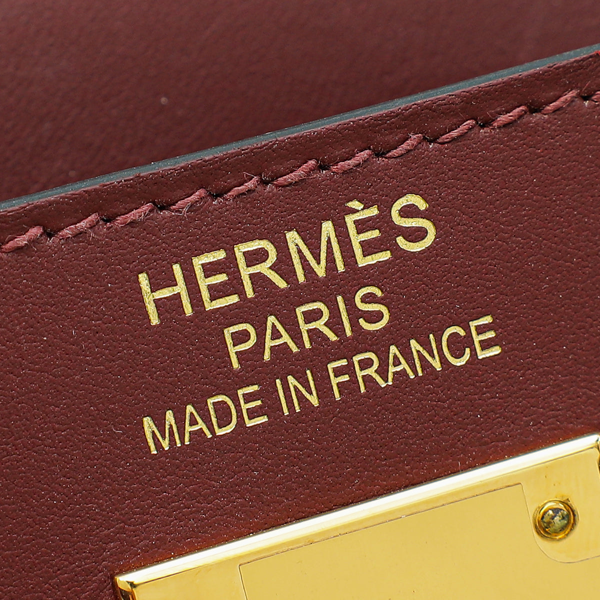 Hermes Rouge H Kelly 35 Sellier Sombrero Bag