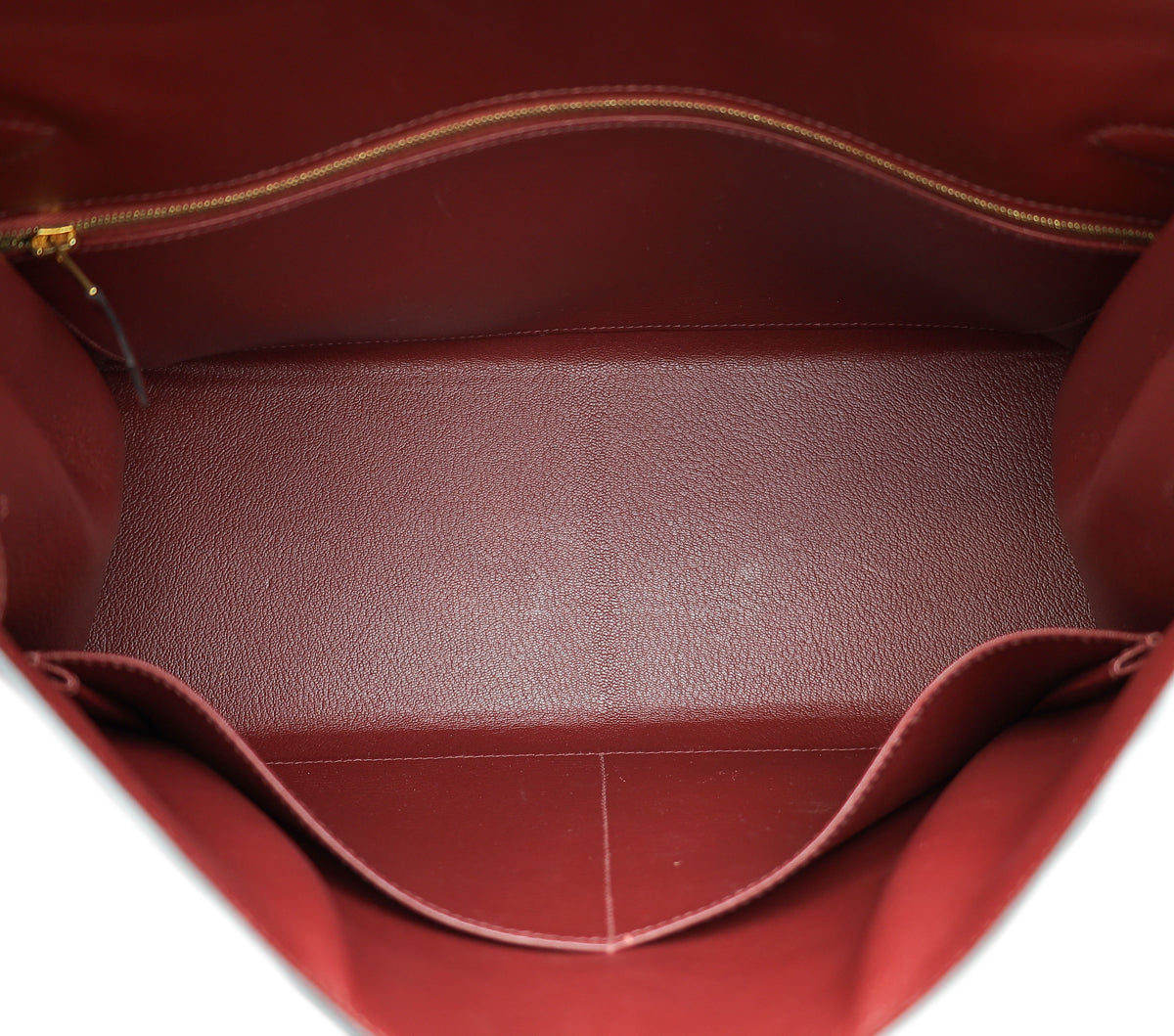 Hermes Rouge H Kelly 35 Sellier Sombrero Bag