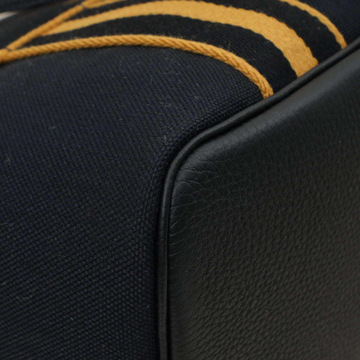 Hermes Noir Pursangle Tote Military Bag