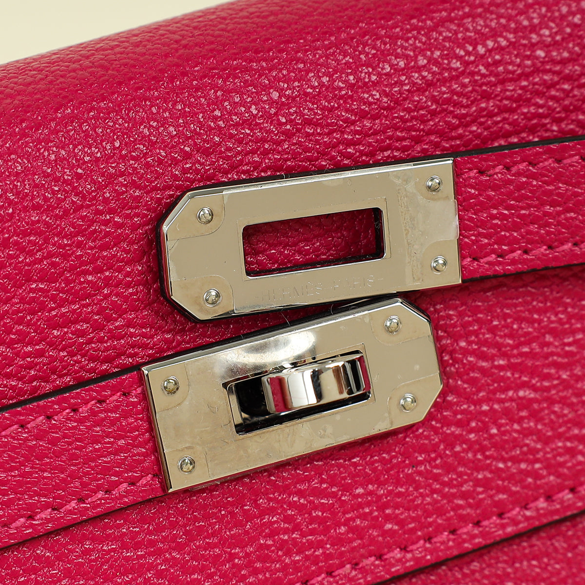 Hermes Rose Mexico Kelly To Go Chevre Mysore Wallet