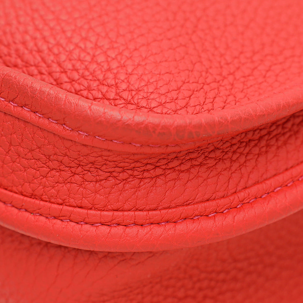 Hermes Rouge Pivoine Evelyne III PM Bag