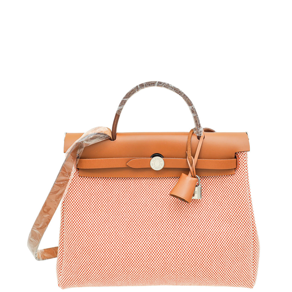 Hermes Bicolor Herbag Zip 31 Criss Viking Quadrille Retourne PM Bag
