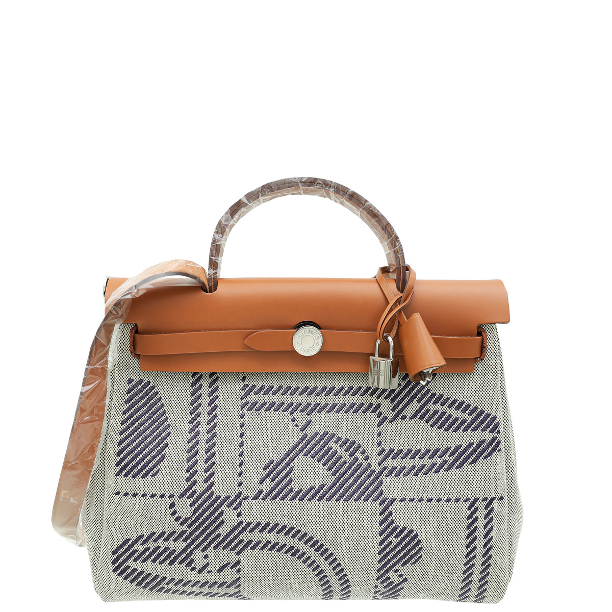 Hermes Tricolor Herbag Zip Retourne 31 Relief Brides de Gala Toile PM Bag