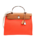 Hermes Bicolor Herbag 31 PM Sellier Toile Vache Hunter Bag