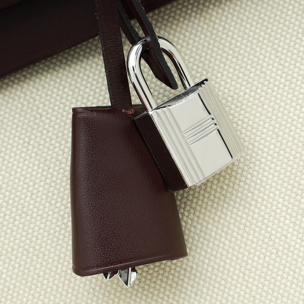 Hermes Bicolor Herbag Zip Retourne PM 31 Military Vache Hunter Bag
