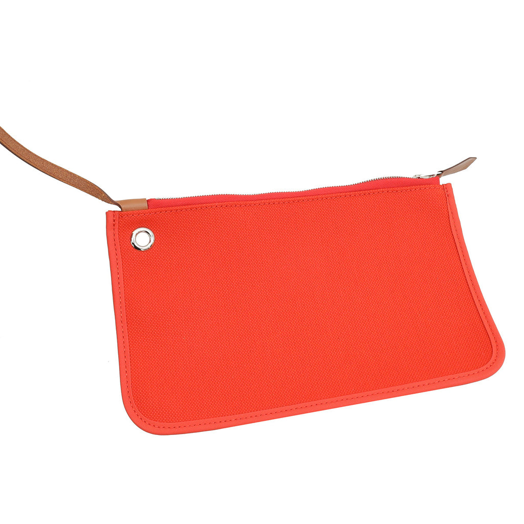 Hermes Bicolor Herbag Zip 31 PM Retourne Toile Militaire Vache Hunter Bag
