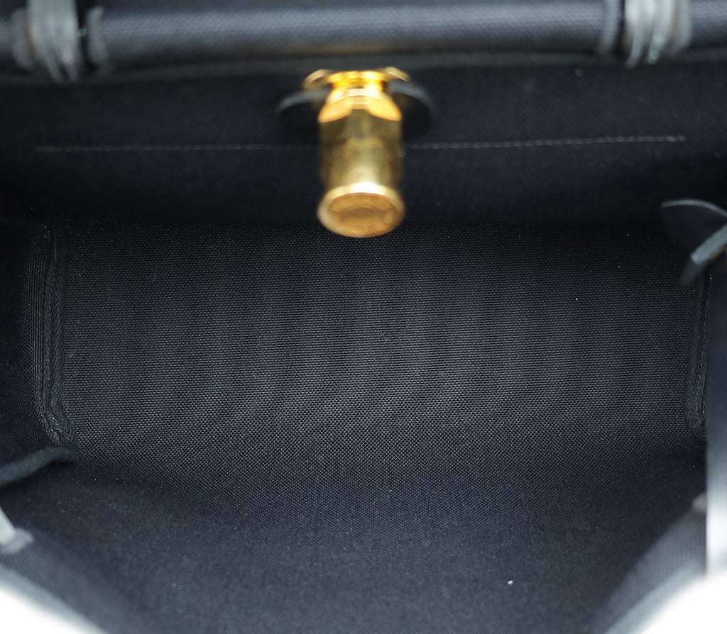 Hermes Noir Military Herbag Zip 31 PM Bag
