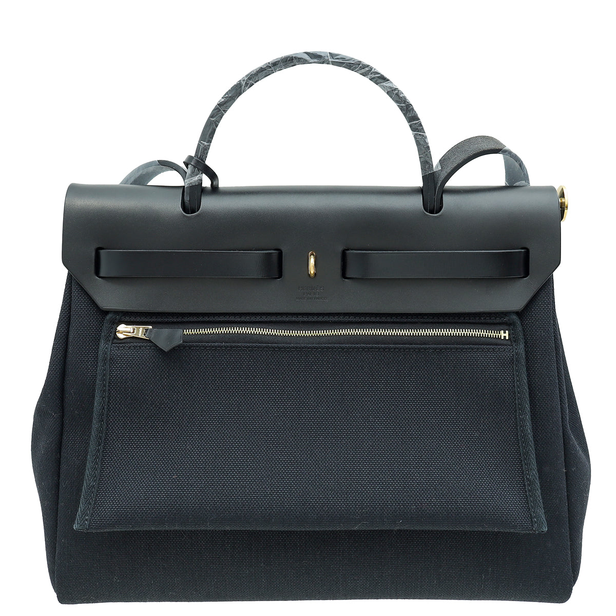 Hermes Noir Military Herbag Zip 31 PM Bag