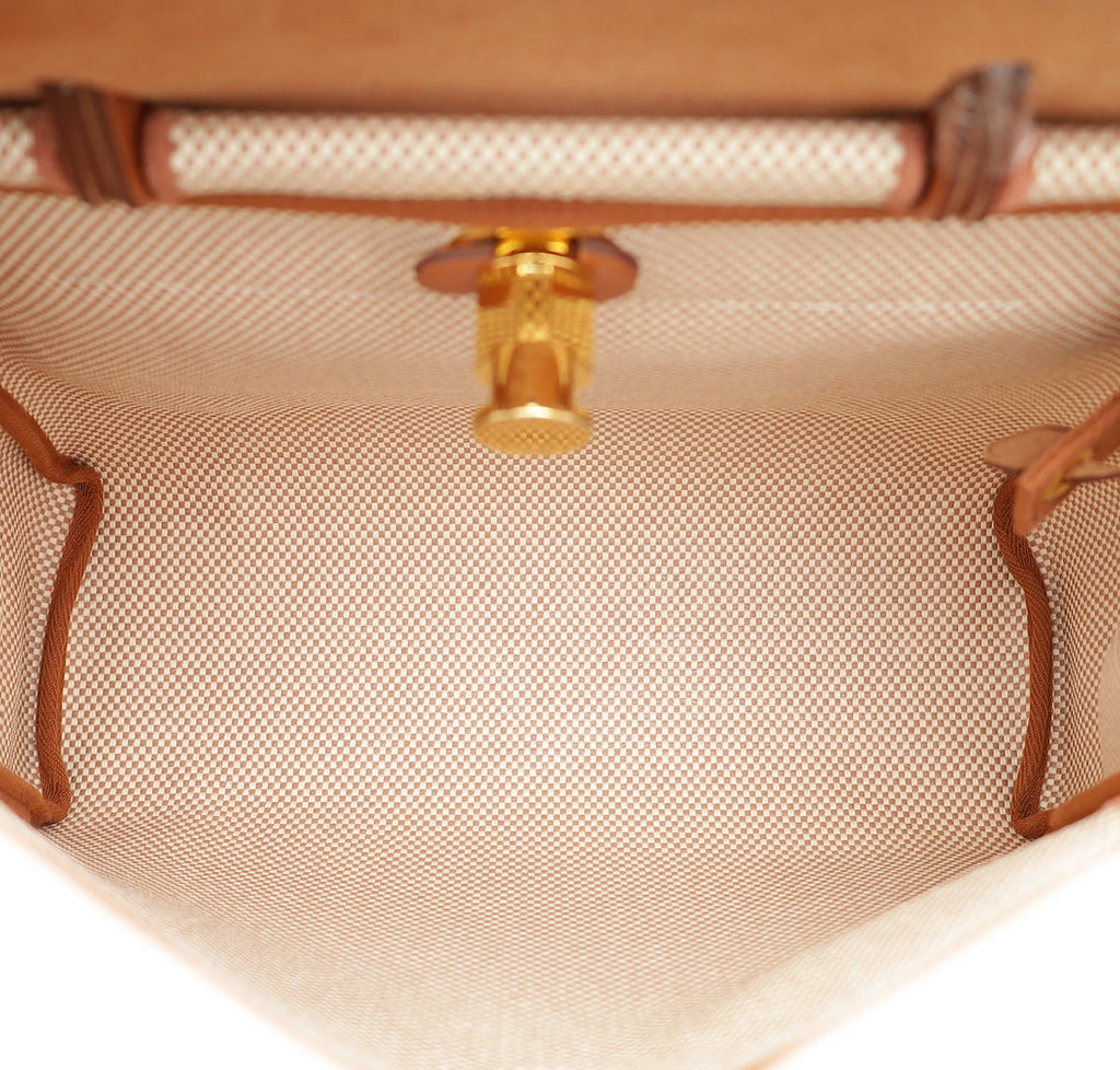 Hermes Bicolor Criss Viking Quadrille Retourne Herbag Zip 31 PM Bag
