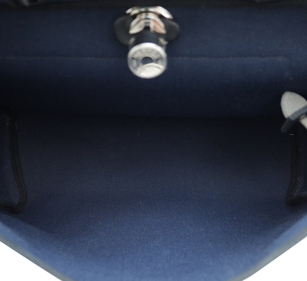 Hermes Bicolor Herbag 31 PM Toile Vache Hunter Bag