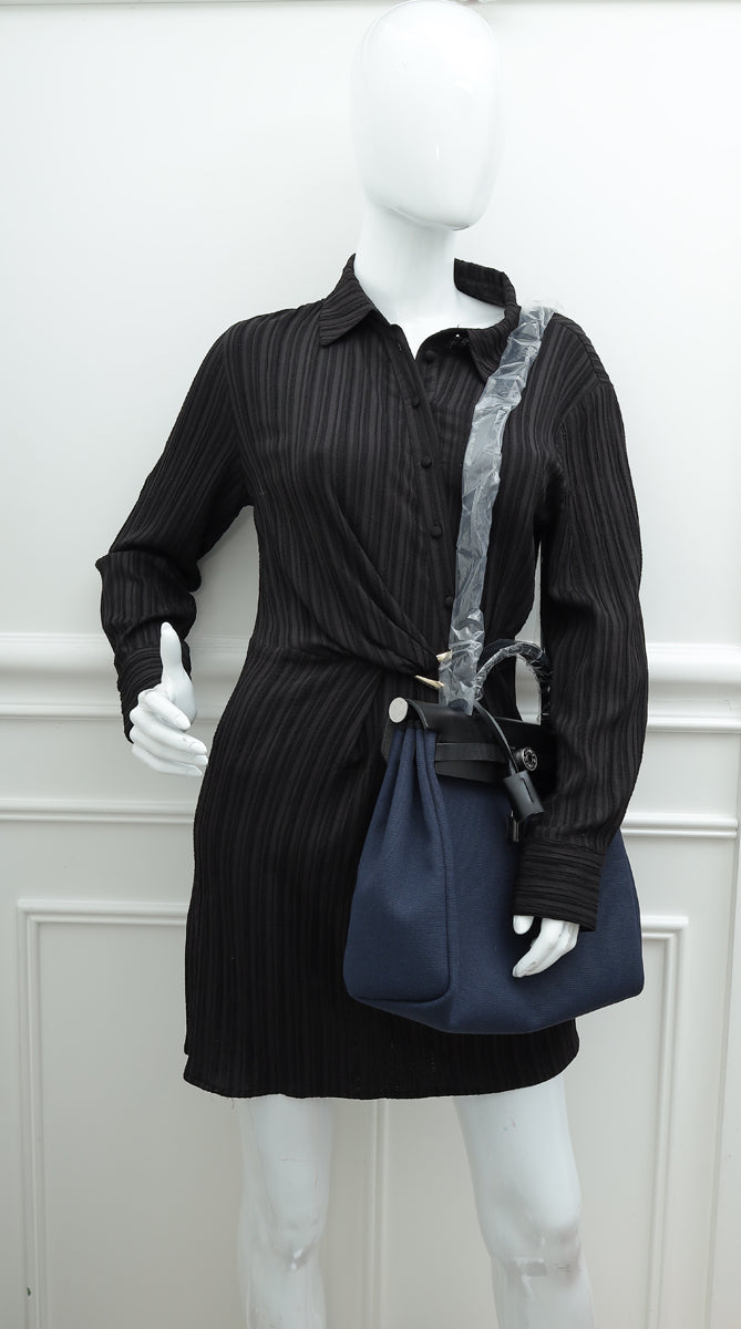 Hermes Bicolor Herbag 31 PM Toile Vache Hunter Bag