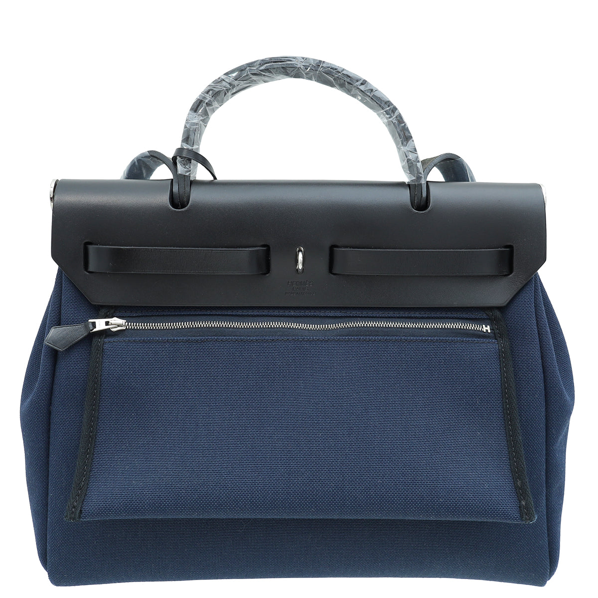 Hermes Bicolor Herbag 31 PM Toile Vache Hunter Bag