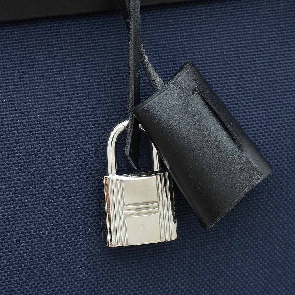 Hermes Bicolor Herbag 31 PM Toile Vache Hunter Bag