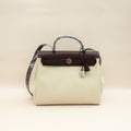 Hermes Bicolor Herbag Zip 31 Retourne Military Toile Vache Hunter Bag