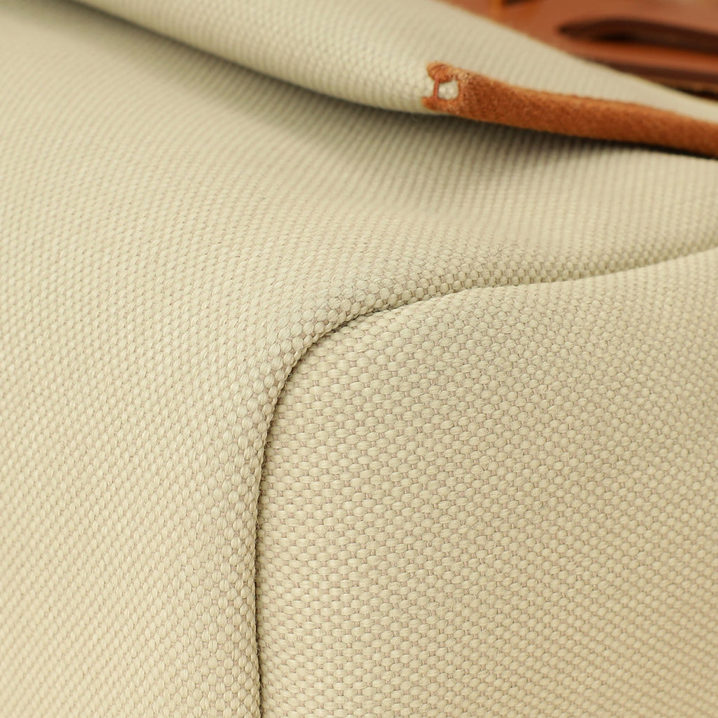Hermes Bicolor Herbag Zip 31 PM Retourne Toile Militaire Vache Hunter Bag