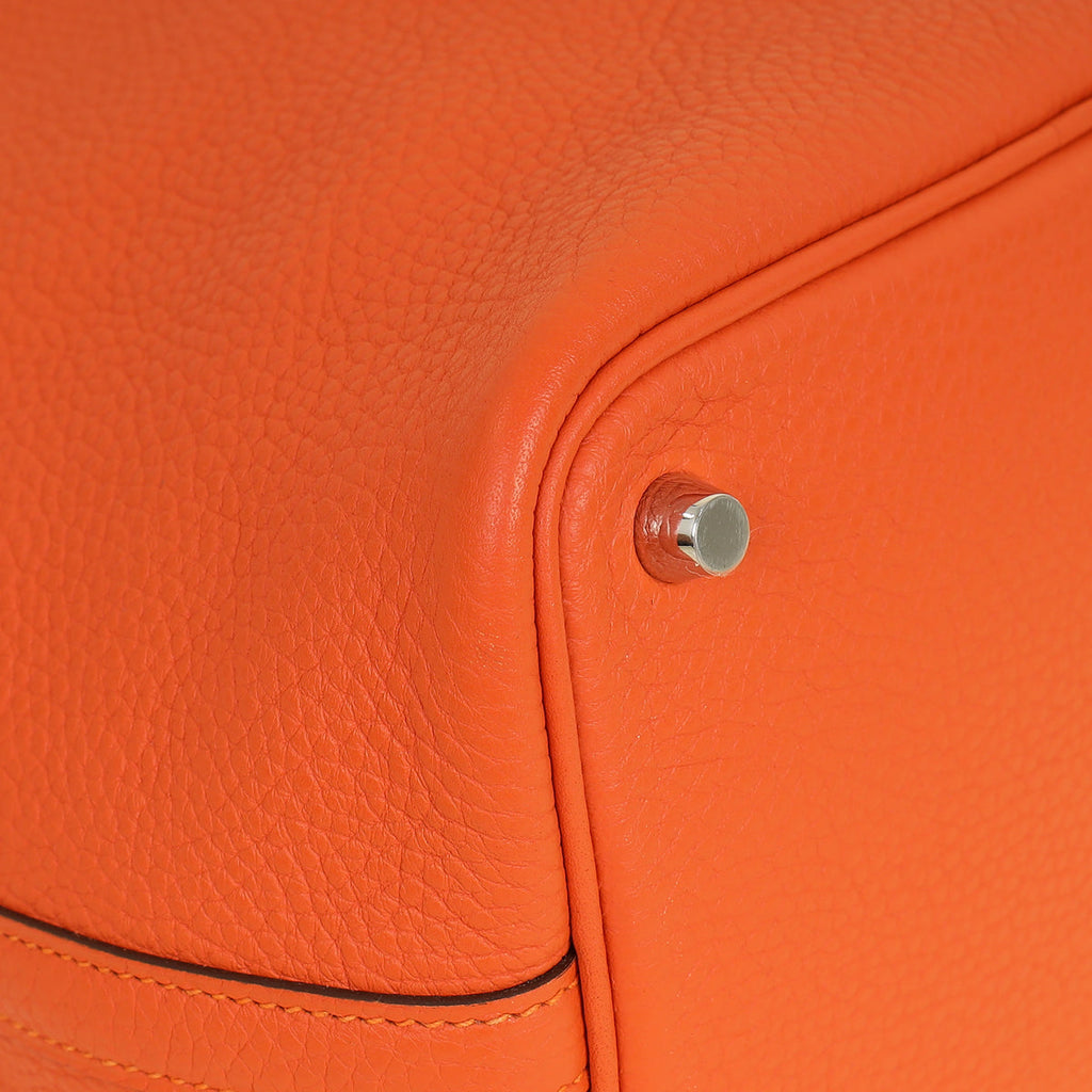 Hermes Orange Picotin Lock 18 Bag