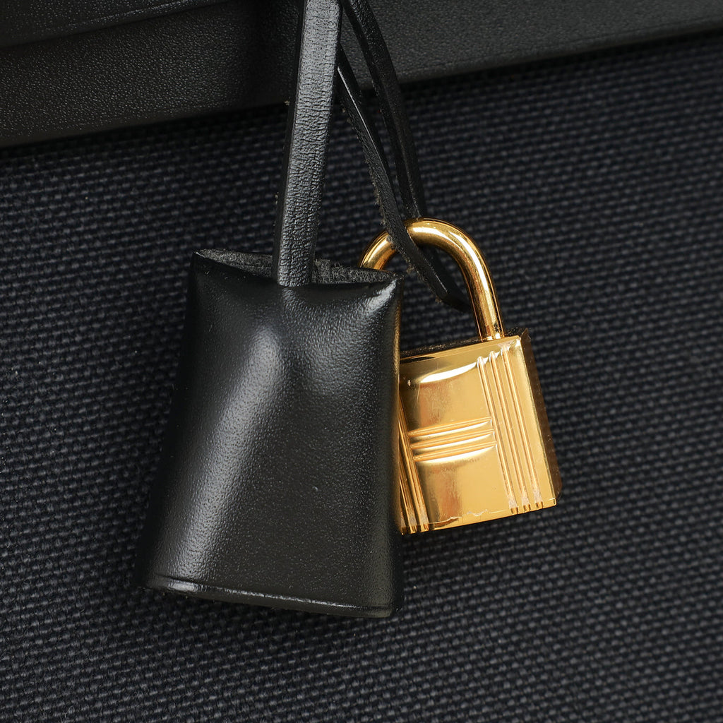 Hermes Noir Retourne Herbag Zip 31 PM Bag