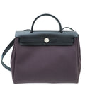 Hermes Bicolor Herbag Zip Retourne 31 Toile Militaire Bag