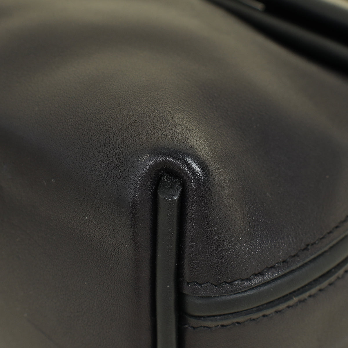 Hermes Noir 24/24 21 Swift Leather Bag